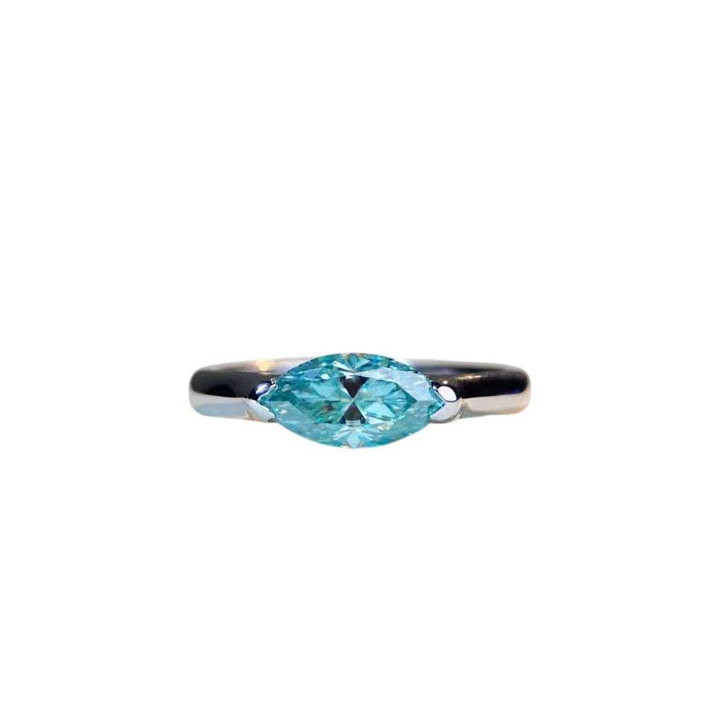 1 Carat Moissanite 925 Sterling Silver Ring