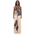 Midnight Bloom Halter Jumpsuit