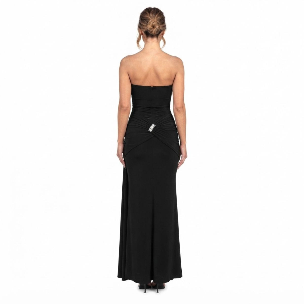 Modern Take On Draped Grecian Styles Maxi Dress