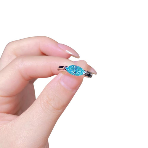 1 Carat Moissanite 925 Sterling Silver Ring