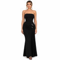 Modern Take On Draped Grecian Styles Maxi Dress