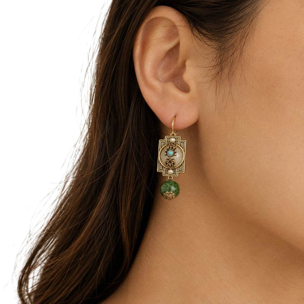 Emerald Relic Earrings