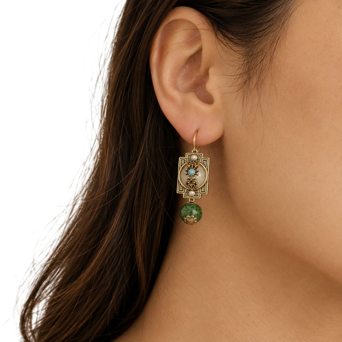 Emerald Relic Earrings